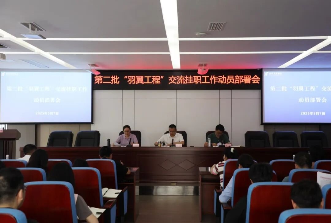 羽翼振翅启新程 人才赋能促发展——德阳发展集团召开第二批“羽翼工程”交流挂职工作动员部署会